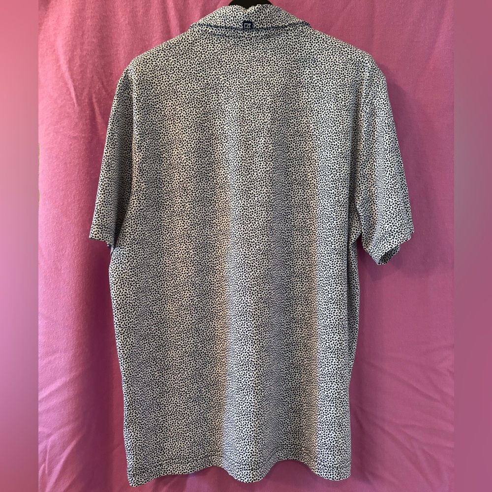 Cutter & Buck Whataburger Black and White Polo Shirt Casual Sporty Design Size L - Picture 4 of 8